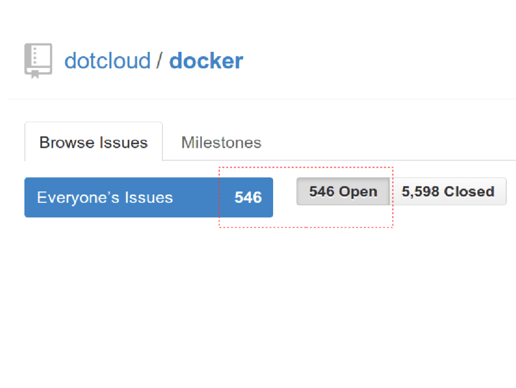 Docker GitHub issues
